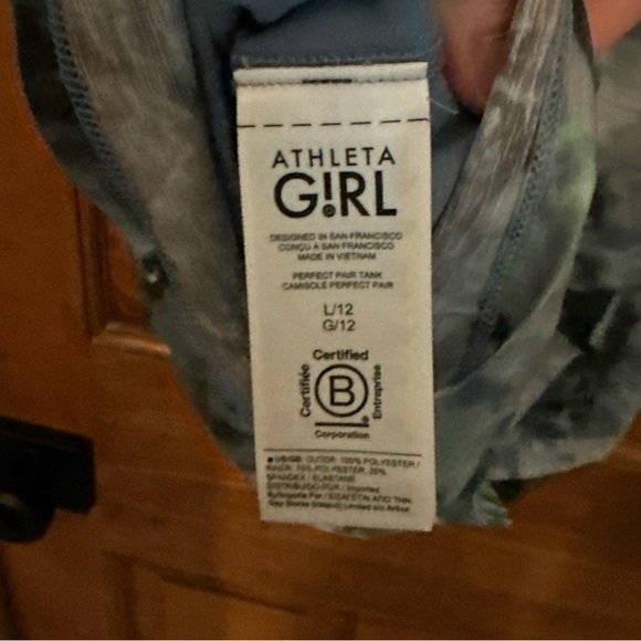 Athleta Girl Large‎ 12 Perfect Pair Tank Athletic Basic Workout Cheer Dance Poms - Picture 5 of 5